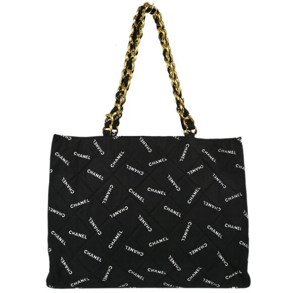 Chanel Black Canvas Shoulder Tote Bag XX91940 - Picture 1 of 11
